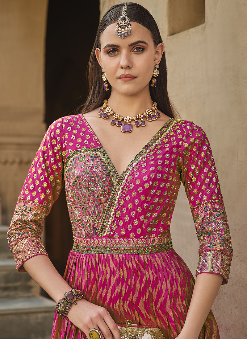 Rani Designer Party Wear Readymade Pant Suit With Hand Work